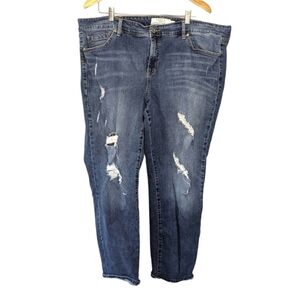 Torrid Denim Ripped Jeans Boyfriend Style Jeans Size 24